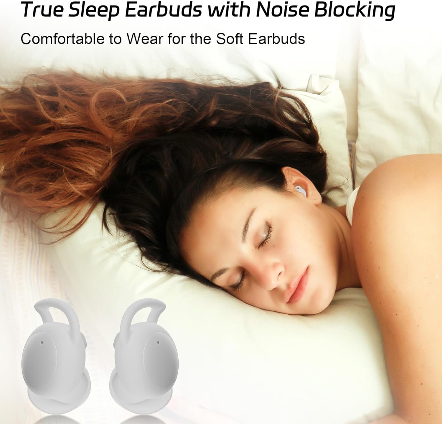 Invisible Sleep Earbuds Mini Wireless Bluetooth Noise Cancelling IPX6 IFECCO