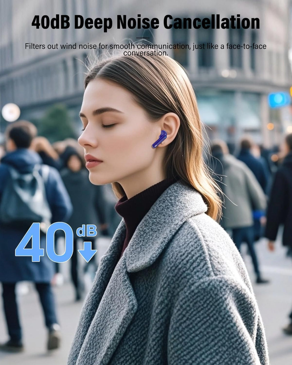 Wireless Earbuds Bluetooth 5.3 Deep Bass 36H Playtime Noise Cancel Btootos