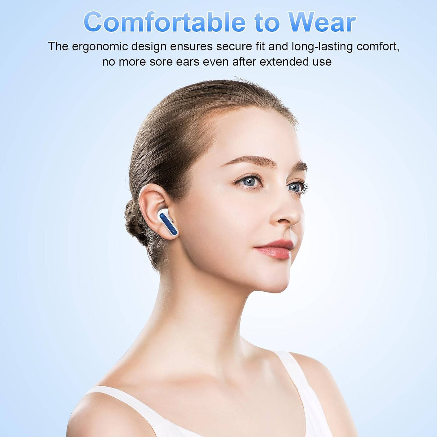 Wireless Earbuds Bluetooth 5.3 ENC Mic 40H Playtime Deep Bass IP7 Waterproof