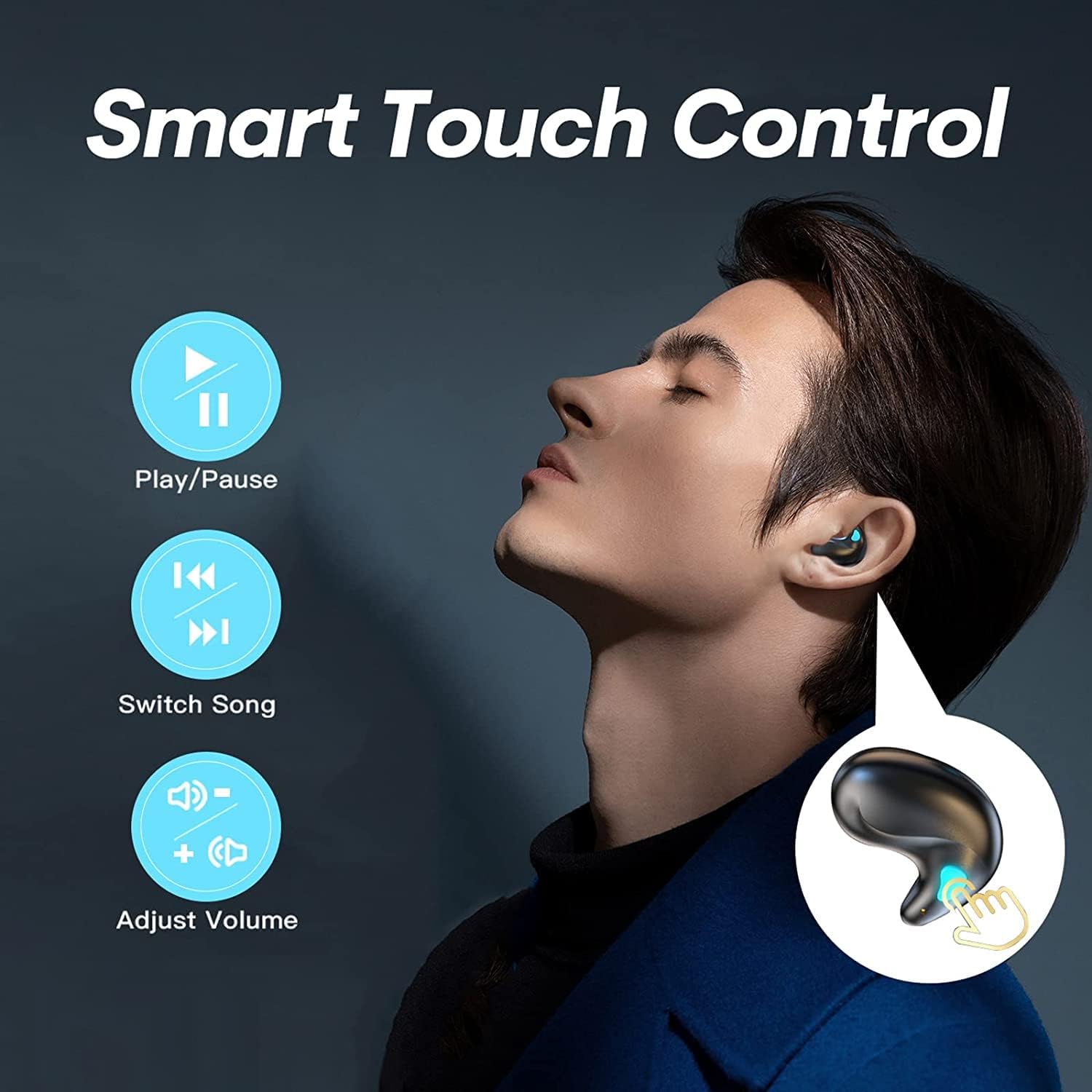 Invisible Earbuds Sleep Bluetooth 5.49 Mini for Side Sleepers CYXG