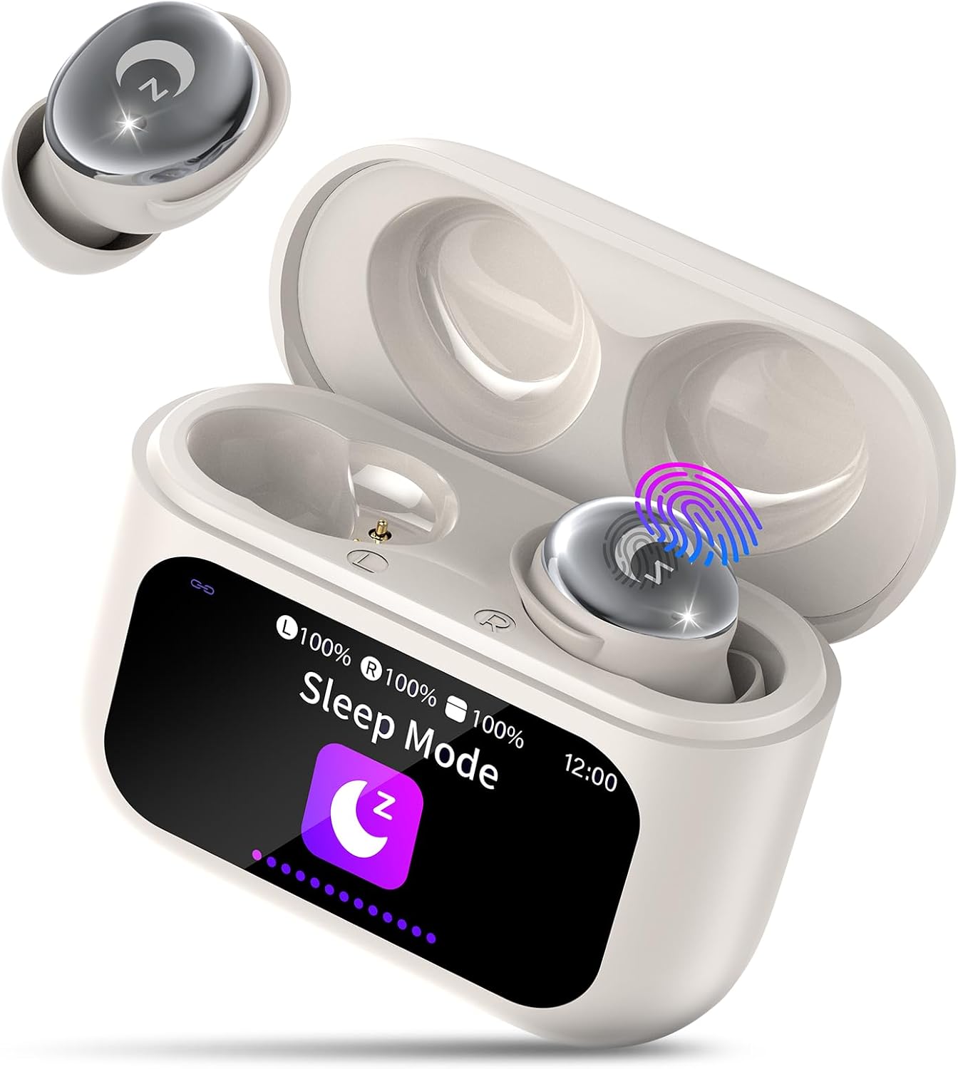 Sleep Earbuds Bluetooth 5.4 Noise Cancelling 48H Waterproof Smart Touch L8 Pro