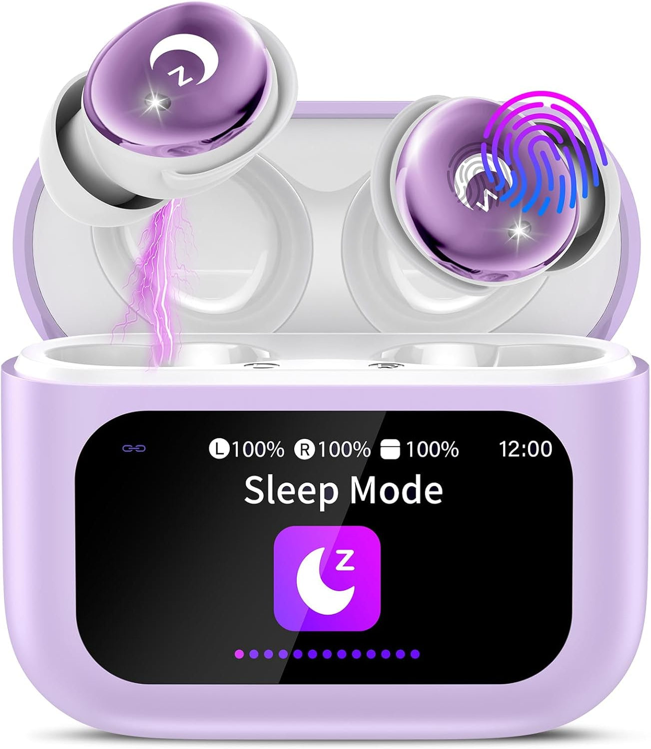Sleep Earbuds Bluetooth 5.4 Noise Cancelling 48H Waterproof Smart Touch L8 Pro