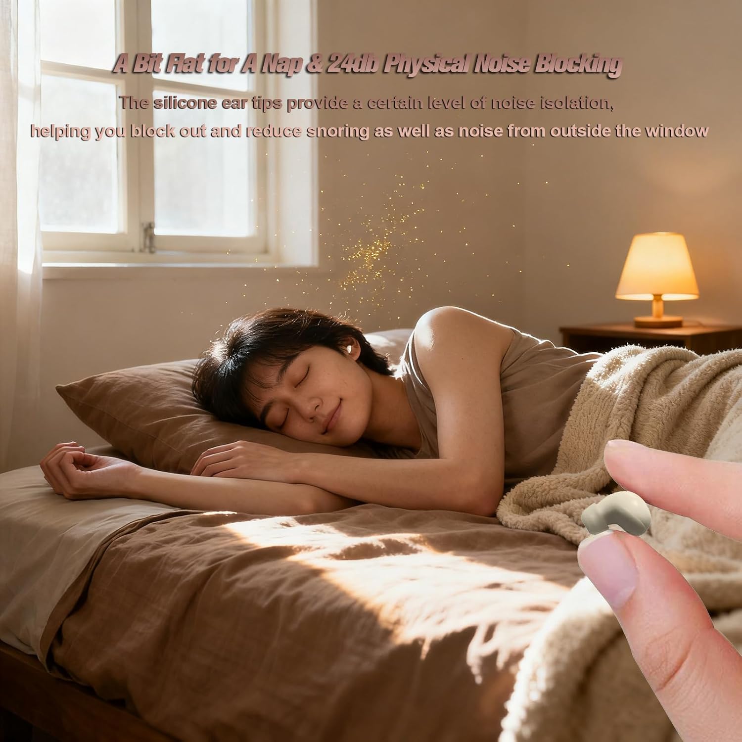 Invisible Small Sleep Earbuds Bluetooth Mini Headphones for Side Sleepers Xmenha