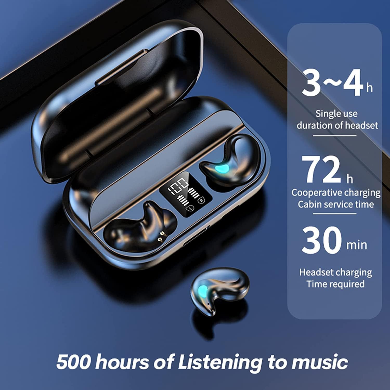 Invisible Earbuds Sleep Bluetooth 5.49 Mini for Side Sleepers CYXG