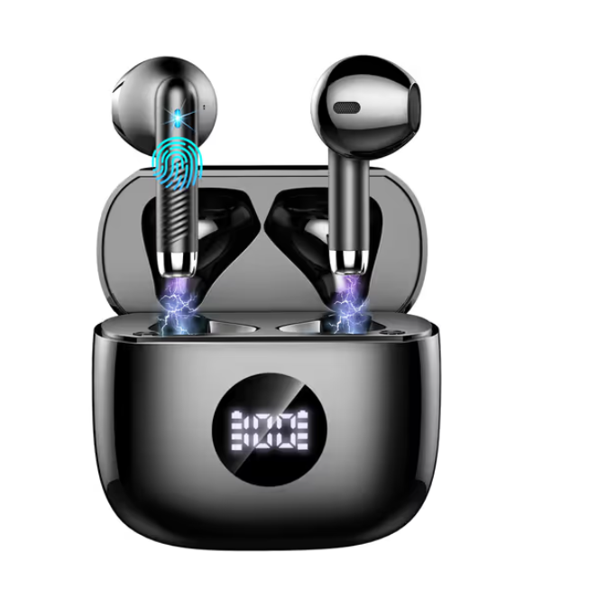 Wireless Earbuds Bluetooth 5.4 Deep Bass 40H Playtime ENC Mic Waterproof