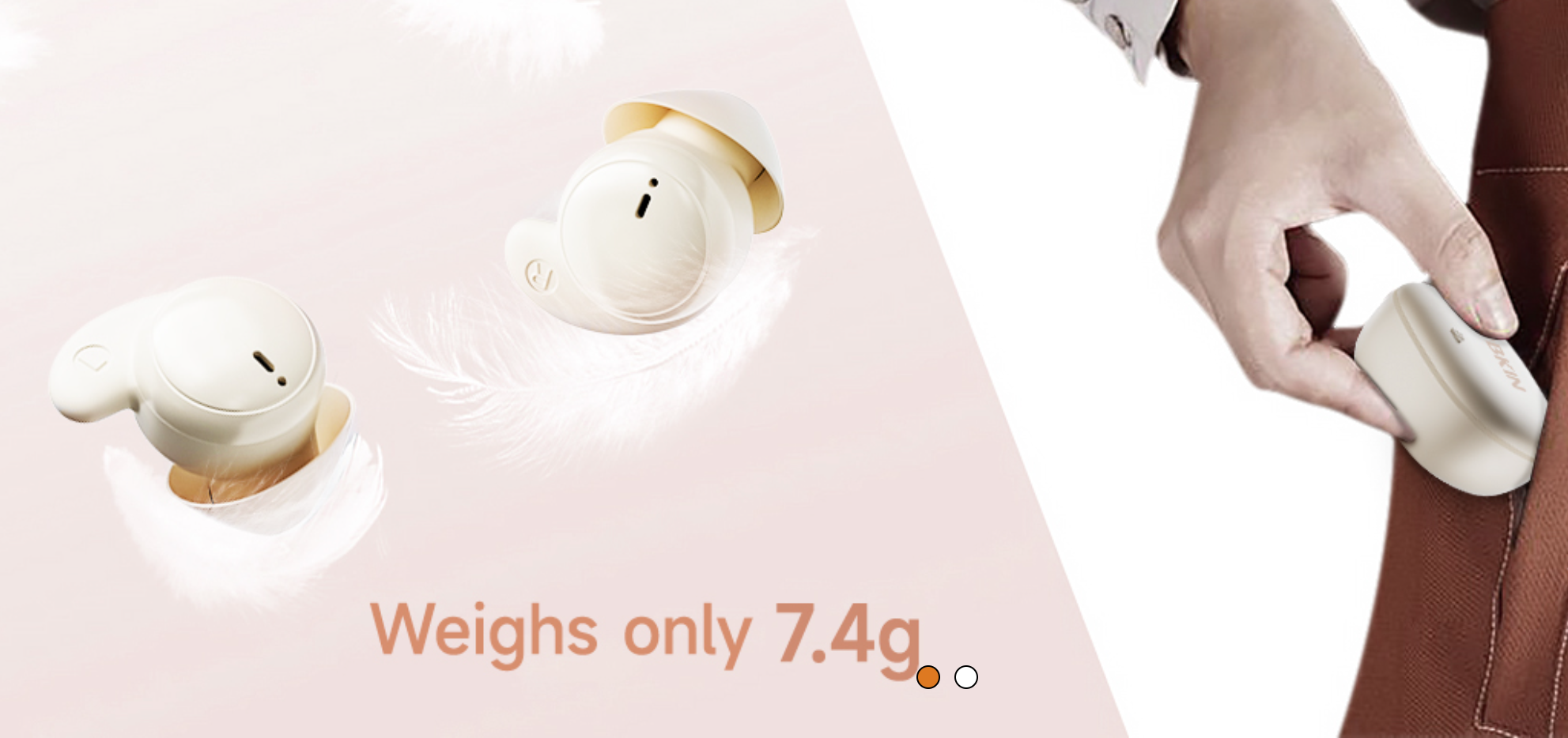 LOBKIN Sleep Headphones In Ear Bluetooth 5.4 Mini Invisible Soft Buds