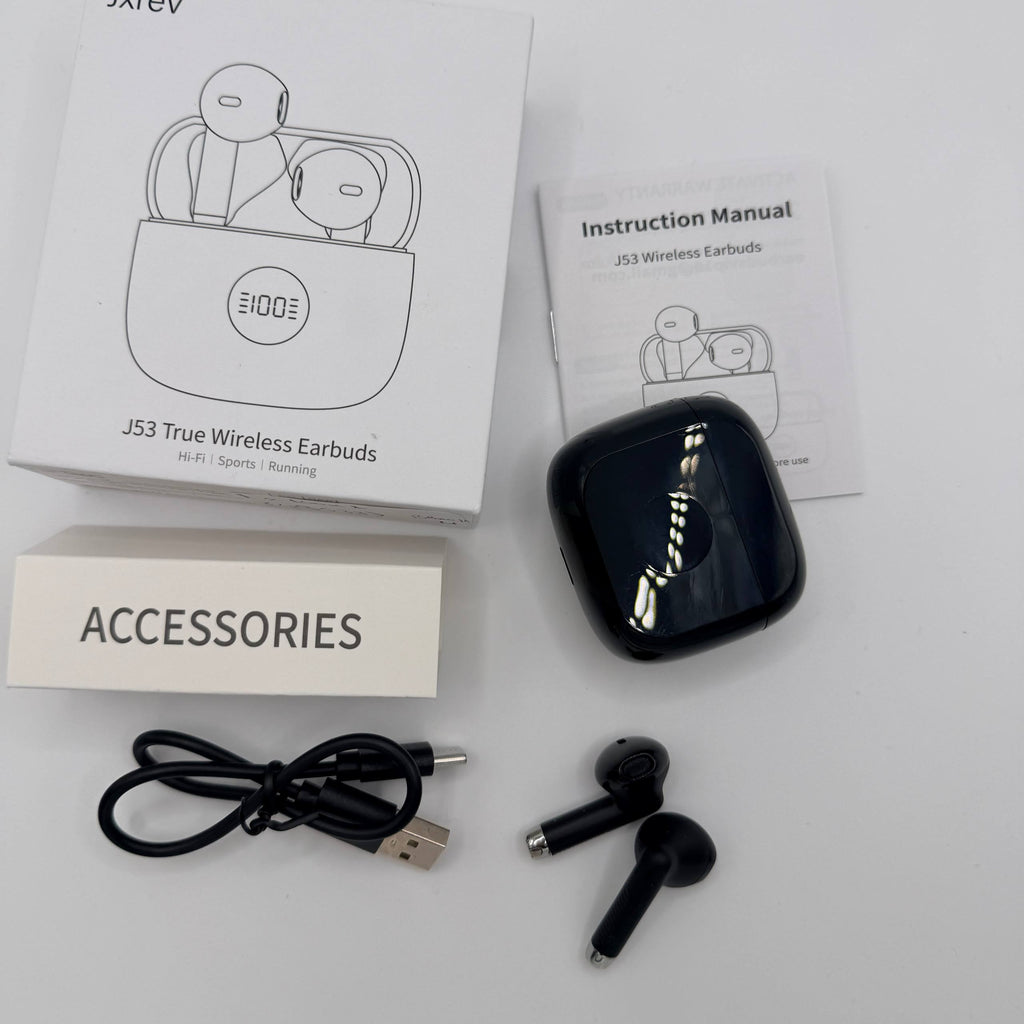 Wireless Earbuds Bluetooth 5.4 Deep Bass 40H Playtime ENC Mic Waterproof
