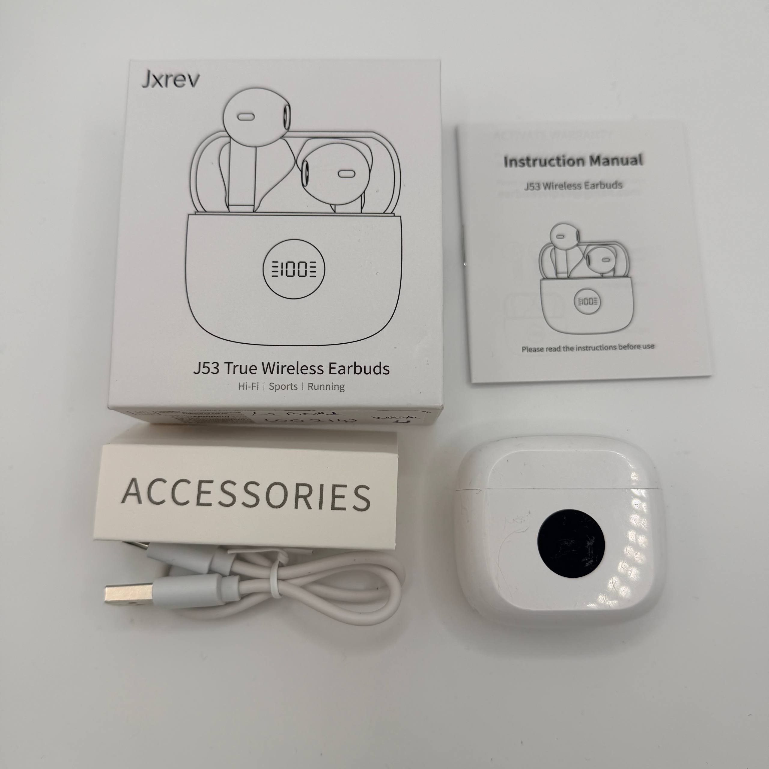 Wireless Earbuds Bluetooth 5.4 Deep Bass 40H Playtime ENC Mic Waterproof